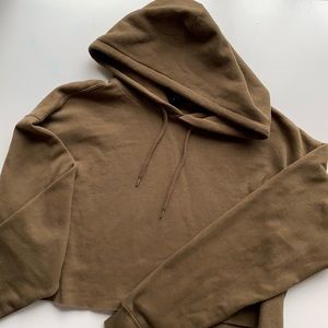 Urban Outfitters Cropped Fleece Hoodie